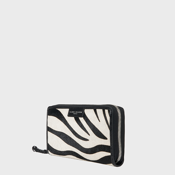 ジップアラウンドウォレット 詳細画像 ZEBRA BIANCO-NERO 1