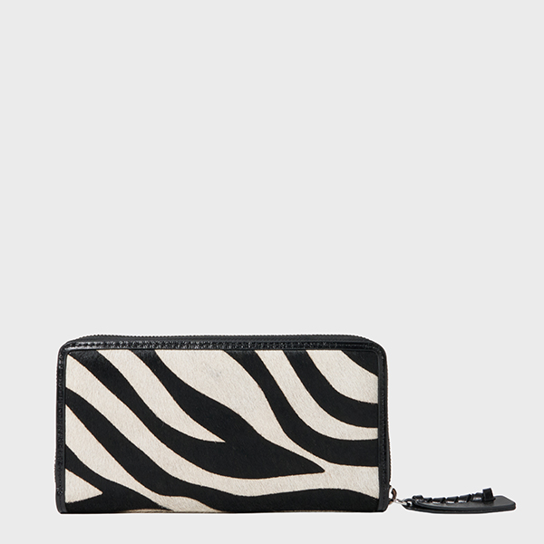 ジップアラウンドウォレット 詳細画像 ZEBRA BIANCO-NERO 2