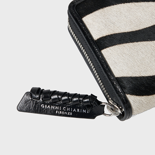 ジップアラウンドウォレット 詳細画像 ZEBRA BIANCO-NERO 3